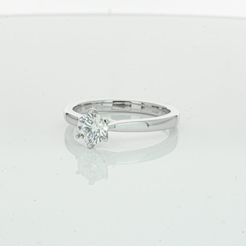 18ct White Gold .56ct Diamond Capri Ring-Ring-Walker & Hall
