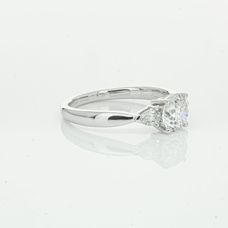 18ct White Gold 1.00ct Diamond Ayla Ring-Ring-Walker & Hall