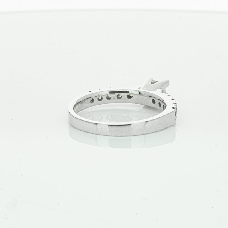 Deja Vu 18ct White Gold .40ct Princess Cut Diamond Ring-Ring-Walker & Hall