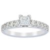 Deja Vu 18ct White Gold .40ct Princess Cut Diamond Ring-Ring-Walker & Hall