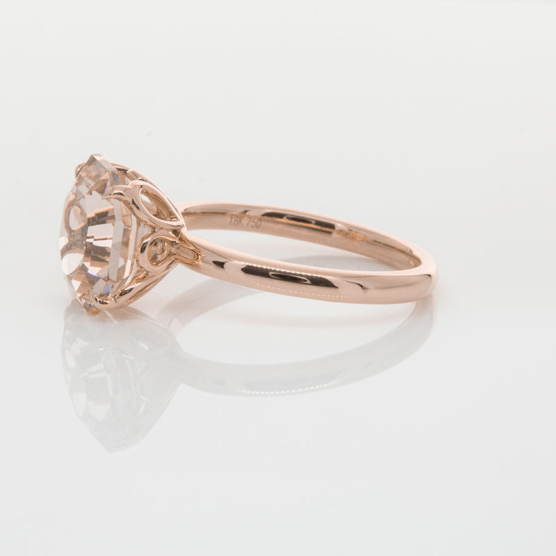 18ct Rose Gold Morganite Octavia Ring-Ring-Walker & Hall