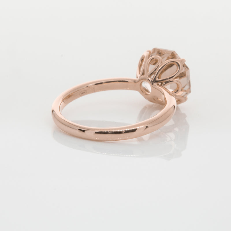 18ct Rose Gold Morganite Octavia Ring-Ring-Walker & Hall