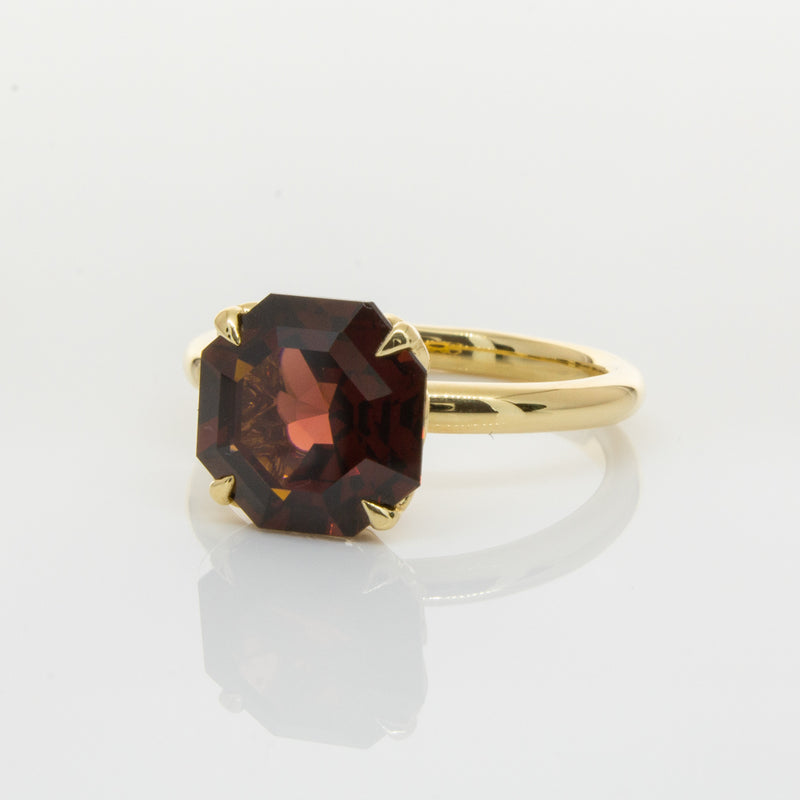 18ct Yellow Gold Garnet Octavia Ring-Ring-Walker & Hall