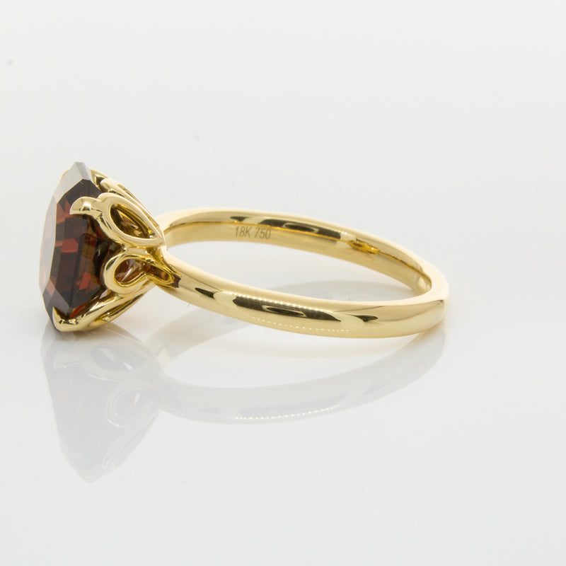 18ct Yellow Gold Garnet Octavia Ring-Ring-Walker & Hall