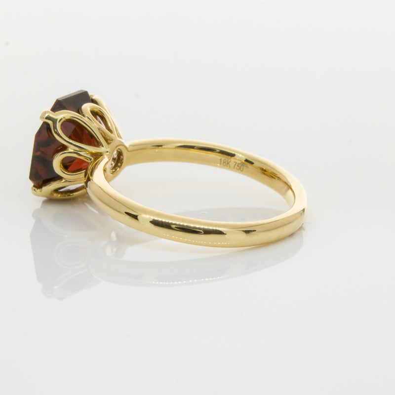 18ct Yellow Gold Garnet Octavia Ring-Ring-Walker & Hall