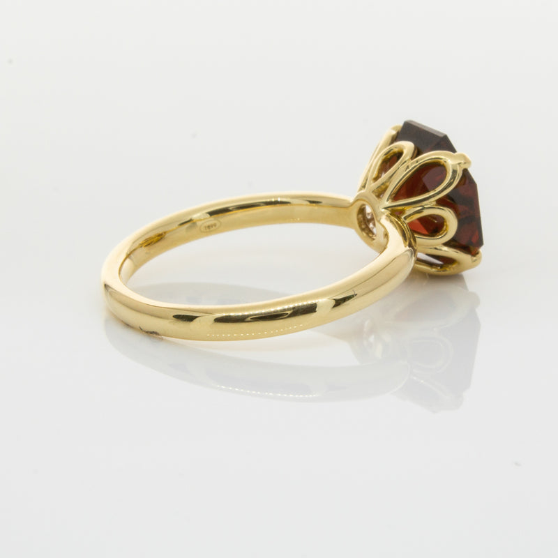 18ct Yellow Gold Garnet Octavia Ring-Ring-Walker & Hall