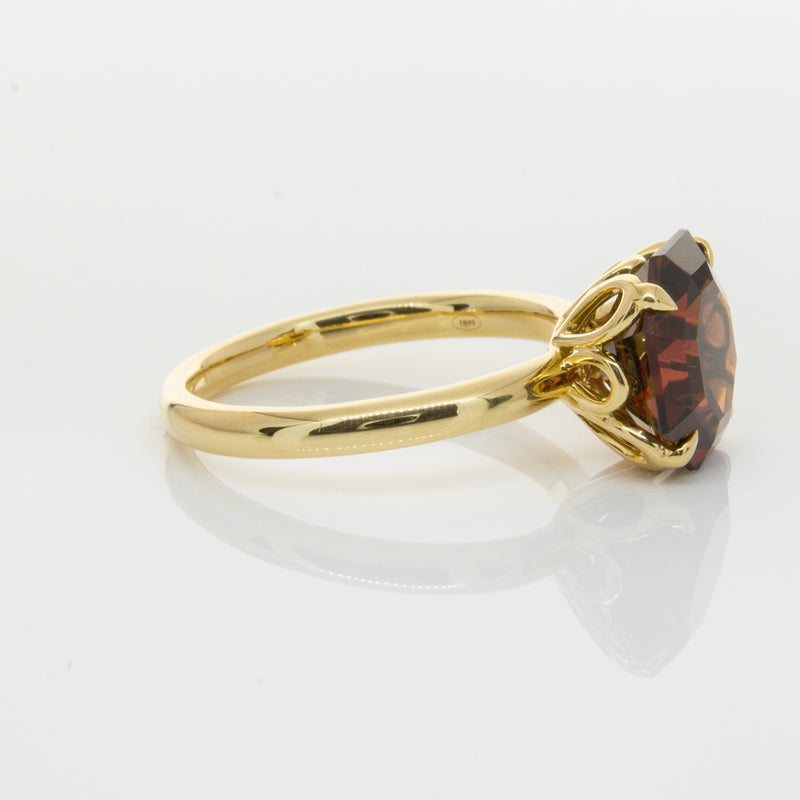 18ct Yellow Gold Garnet Octavia Ring-Ring-Walker & Hall