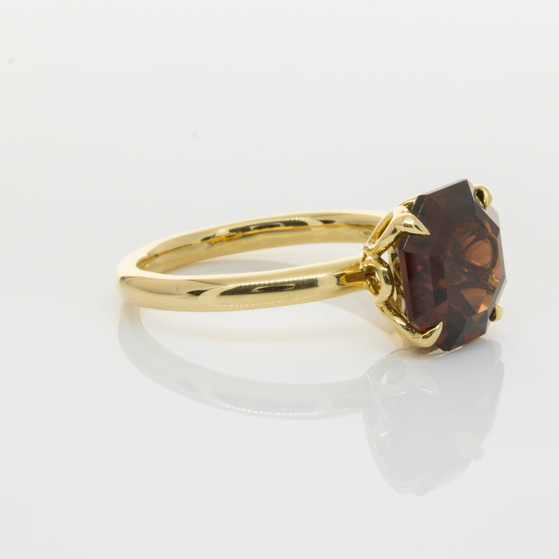 18ct Yellow Gold Garnet Octavia Ring-Ring-Walker & Hall