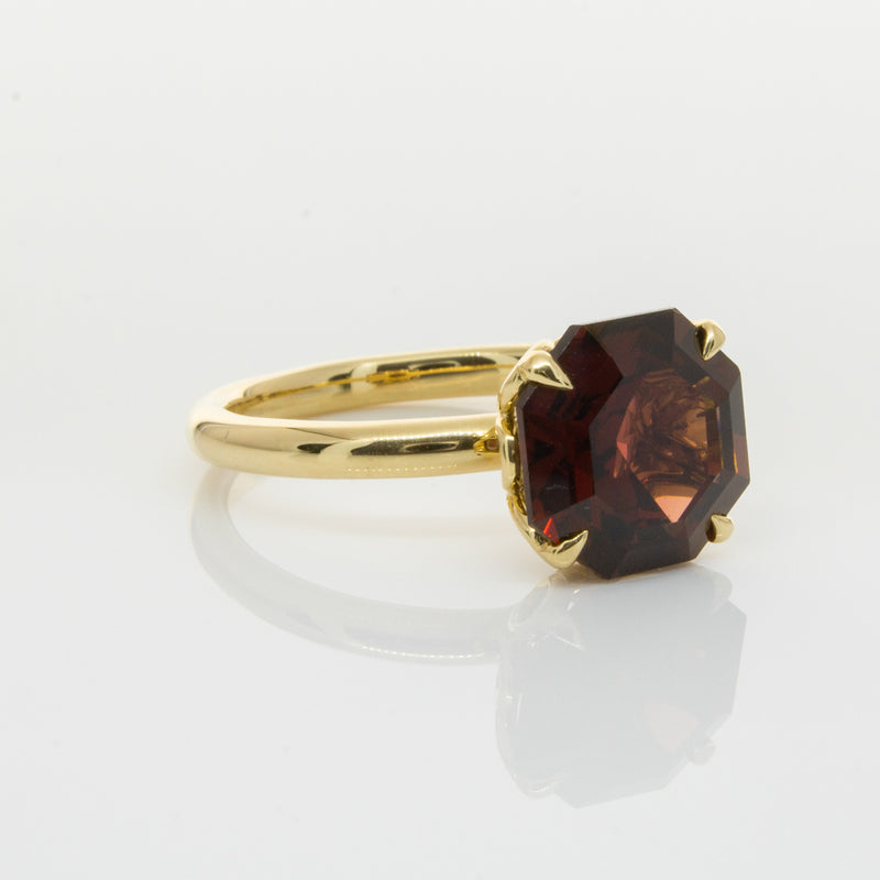 18ct Yellow Gold Garnet Octavia Ring-Ring-Walker & Hall