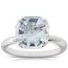 18ct White Gold Aquamarine Octavia Ring-Ring-Walker & Hall