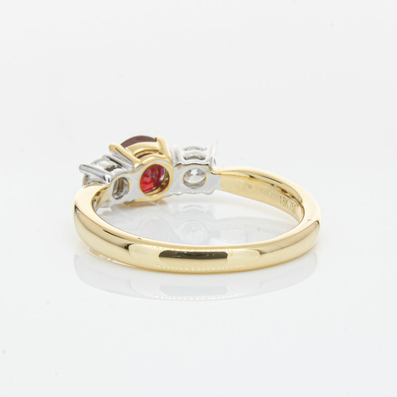 18ct Yellow Gold 1.00ct Ruby & Diamond Ring-Ring-Walker & Hall