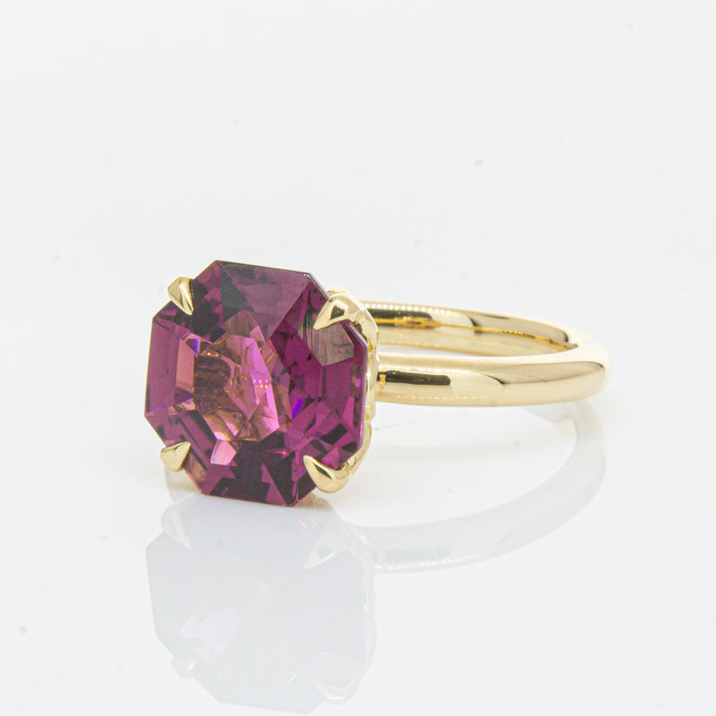 18ct Yellow Gold Pink Tourmaline Octavia Ring-Ring-Walker & Hall