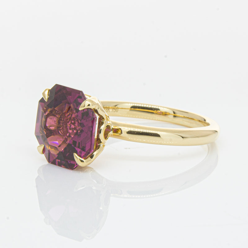 18ct Yellow Gold Pink Tourmaline Octavia Ring-Ring-Walker & Hall
