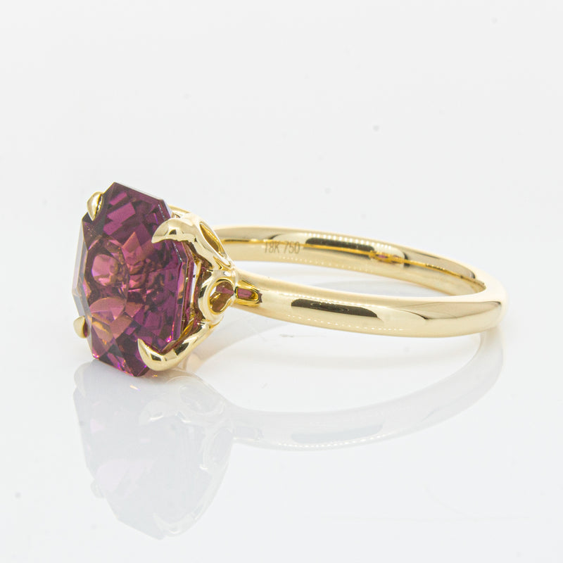 18ct Yellow Gold Pink Tourmaline Octavia Ring-Ring-Walker & Hall