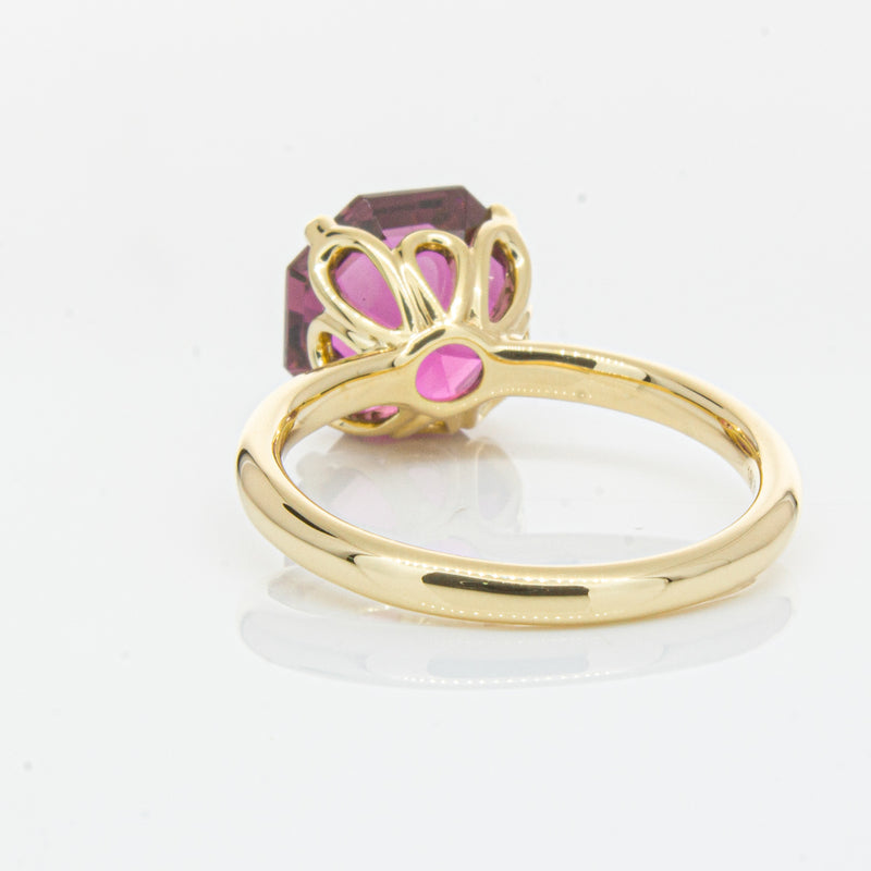 18ct Yellow Gold Pink Tourmaline Octavia Ring-Ring-Walker & Hall