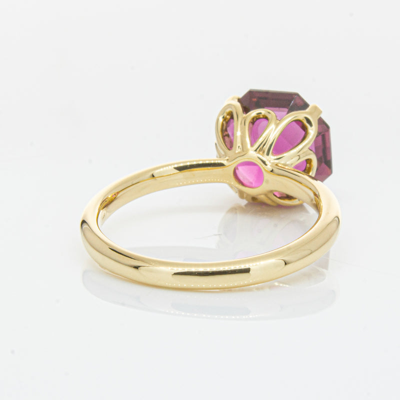 18ct Yellow Gold Pink Tourmaline Octavia Ring-Ring-Walker & Hall