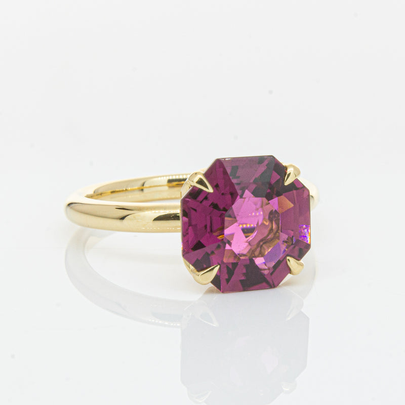 18ct Yellow Gold Pink Tourmaline Octavia Ring-Ring-Walker & Hall