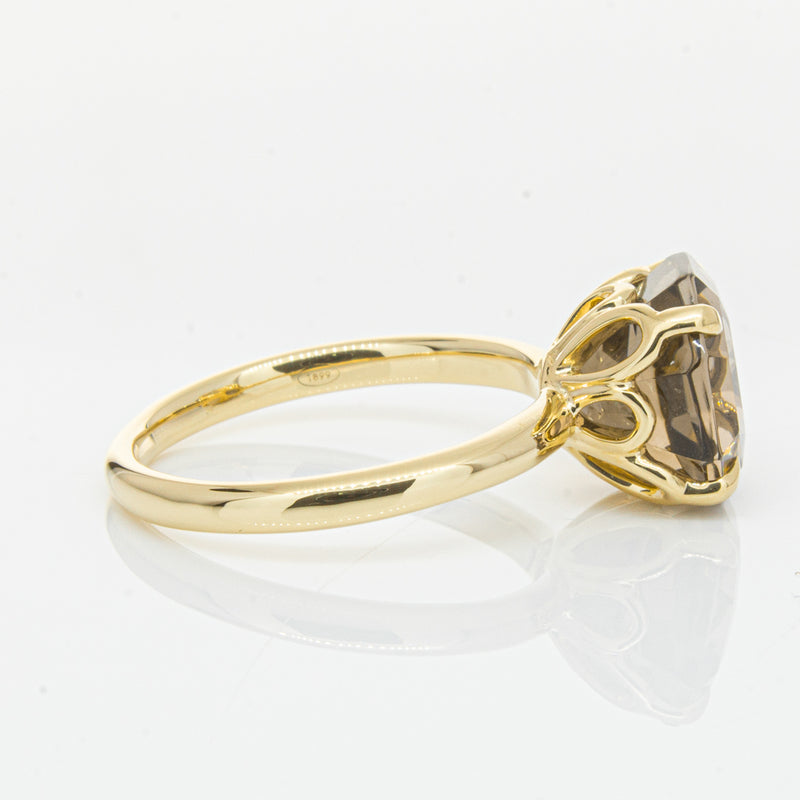 18ct Yellow Gold Smoky Quartz Octavia Ring-Ring-Walker & Hall