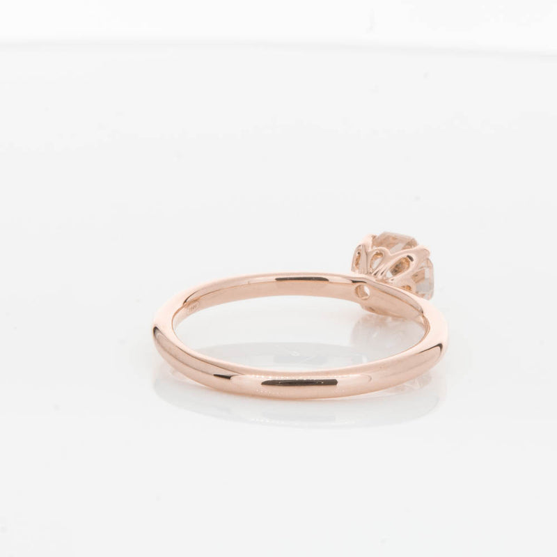 18ct Rose Gold Morganite Mini Octavia Ring-Ring-Walker & Hall