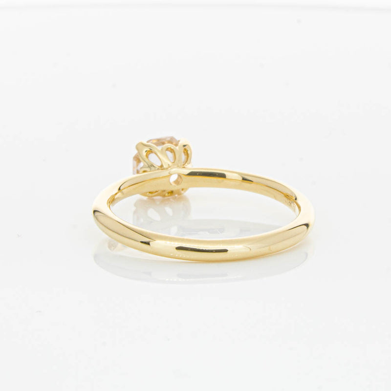 18ct Yellow Gold Morganite Mini Octavia Ring-Ring-Walker & Hall