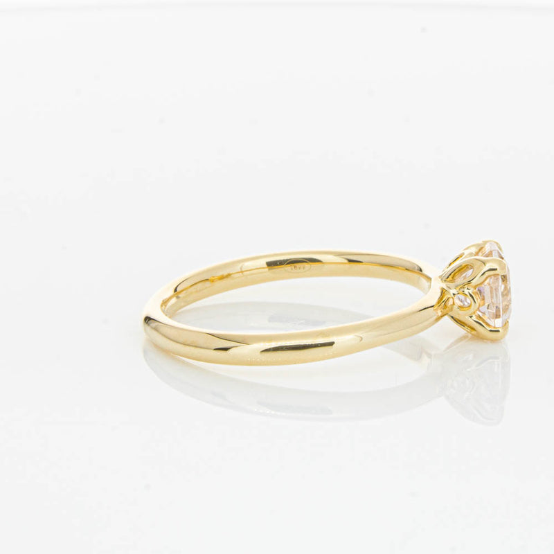 18ct Yellow Gold Morganite Mini Octavia Ring-Ring-Walker & Hall