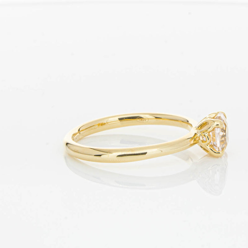 18ct Yellow Gold Morganite Mini Octavia Ring-Ring-Walker & Hall