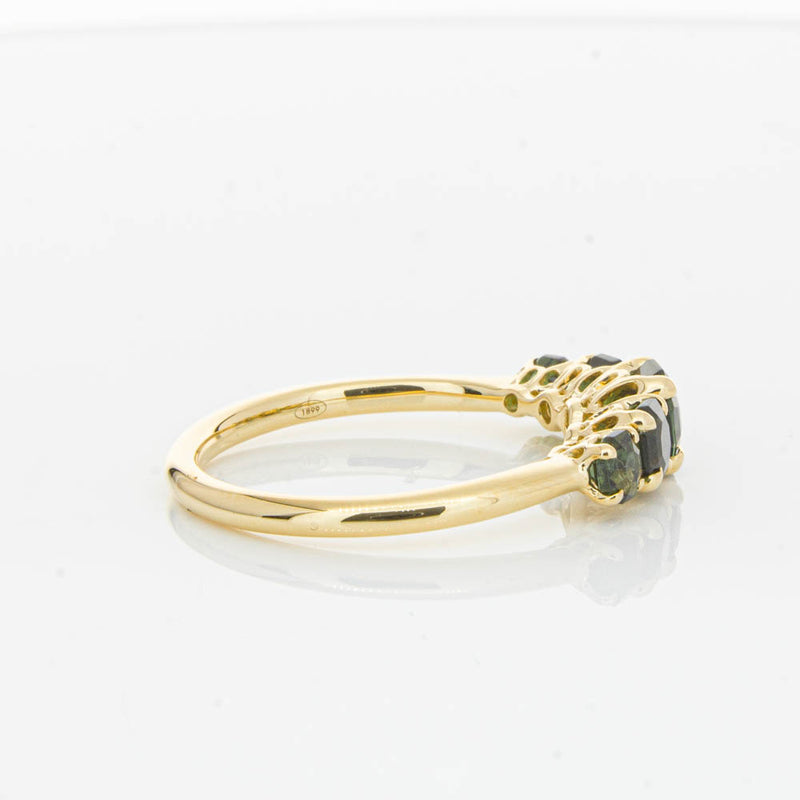 18ct Yellow Gold Five Stone Tourmaline Octavia Ring-Ring-Walker & Hall