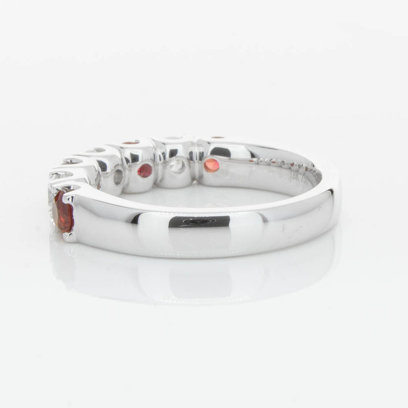 18ct White Gold .79ct Ruby & Diamond Rialto Ring-Ring-Walker & Hall