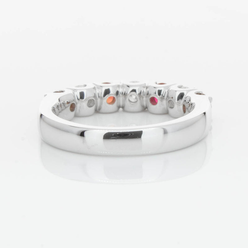 18ct White Gold .79ct Ruby & Diamond Rialto Ring-Ring-Walker & Hall