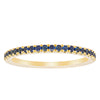 18ct Yellow Gold Sapphire Millie Band-Ring-Walker & Hall