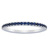 18ct White Gold Sapphire Millie Band-Ring-Walker & Hall