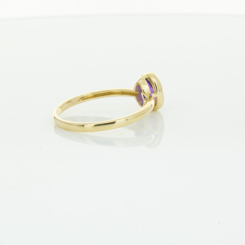 9ct Yellow Gold Amethyst Lavender Ring-Ring-Walker & Hall