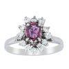 Deja Vu 18ct White Gold .62ct Ruby & Diamond Ring-Ring-Walker & Hall