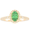 18ct Yellow Gold .94ct Tsavorite & Diamond Mini Sierra Ring-Ring-Walker & Hall