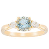 18ct Yellow Gold Aquamarine & Diamond Ayla Ring-Ring-Walker & Hall