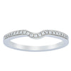 18ct White Gold .08ct Diamond Eiffel Band-Ring-Walker & Hall