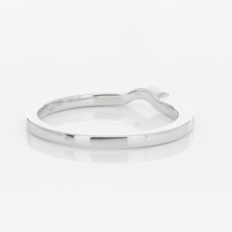 18ct White Gold .08ct Diamond Eiffel Band-Ring-Walker & Hall