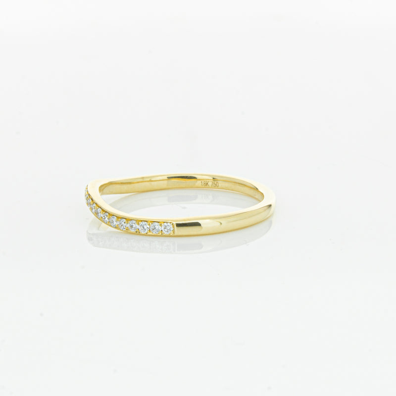 18ct Yellow Gold .15ct Diamond Grace Band-Ring-Walker & Hall