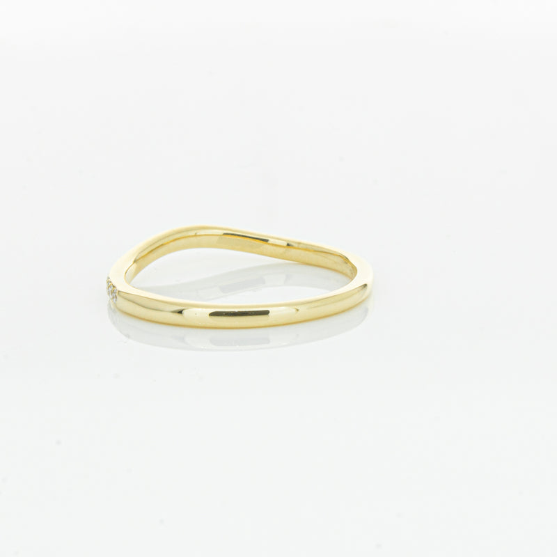 18ct Yellow Gold .15ct Diamond Grace Band-Ring-Walker & Hall