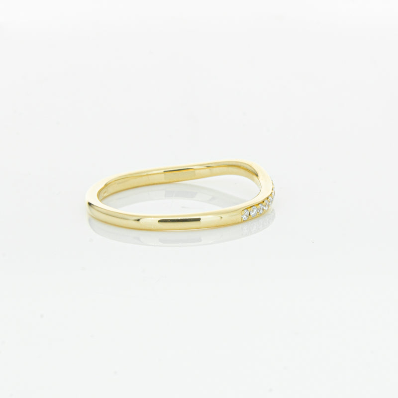 18ct Yellow Gold .15ct Diamond Grace Band-Ring-Walker & Hall