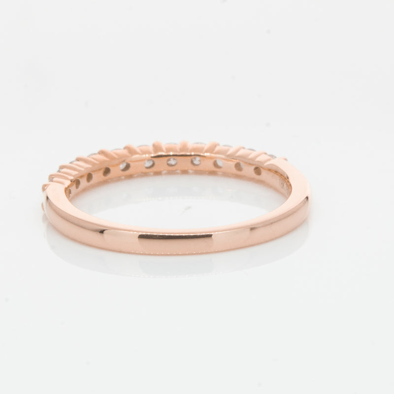 18ct Rose Gold .50ct Diamond Panorama Band-Ring-Walker & Hall