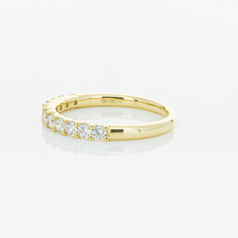 18ct Yellow Gold .50ct Diamond Panorama Band-Ring-Walker & Hall