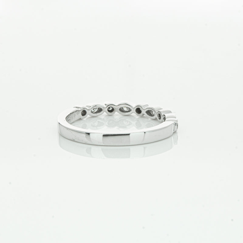 18ct White Gold Diamond Aura Ring-Ring-Walker & Hall