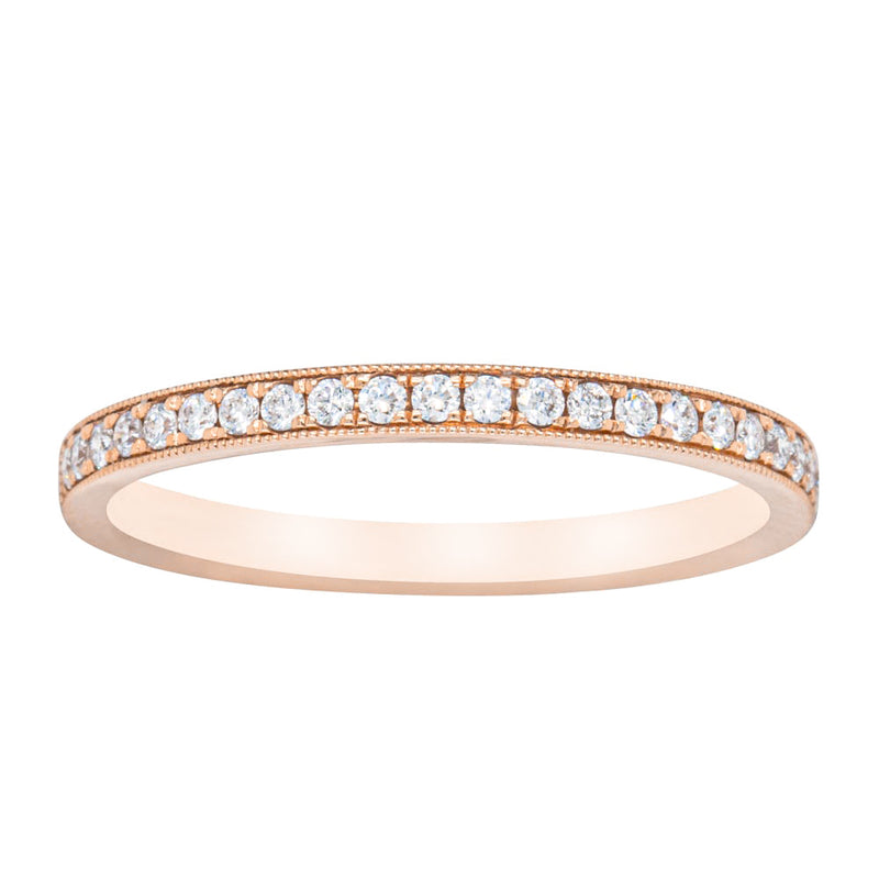 18ct Rose Gold .16ct Diamond Galaxis Band-Ring-Walker & Hall