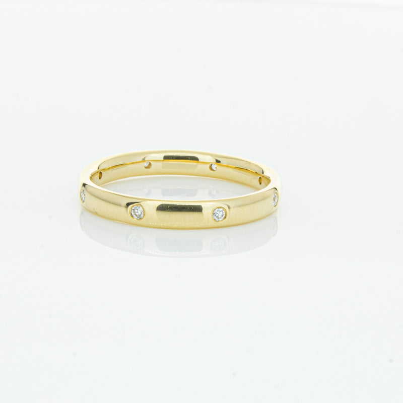 18ct Yellow Gold Diamond Lucky Band-Ring-Walker & Hall