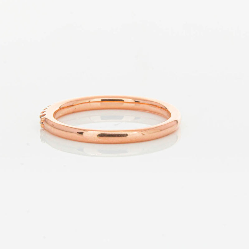 18ct Rose Gold .20ct Manhattan Diamond Band-Ring-Walker & Hall