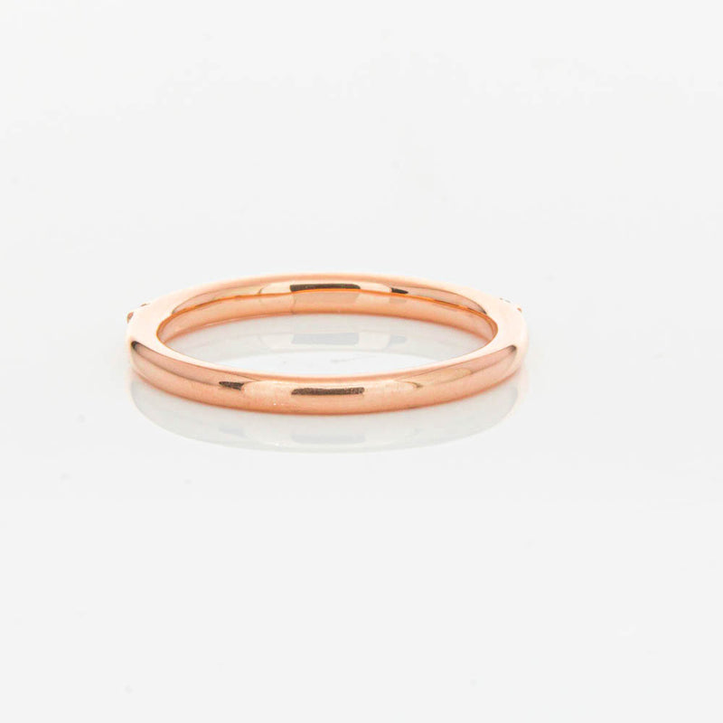 18ct Rose Gold .20ct Manhattan Diamond Band-Ring-Walker & Hall