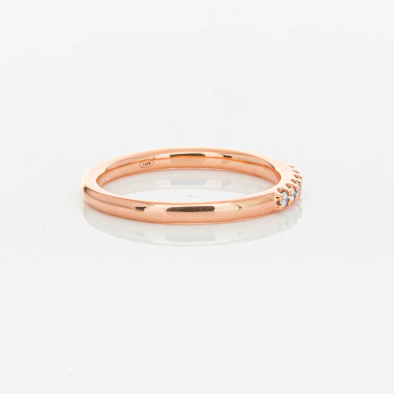 18ct Rose Gold .20ct Manhattan Diamond Band-Ring-Walker & Hall