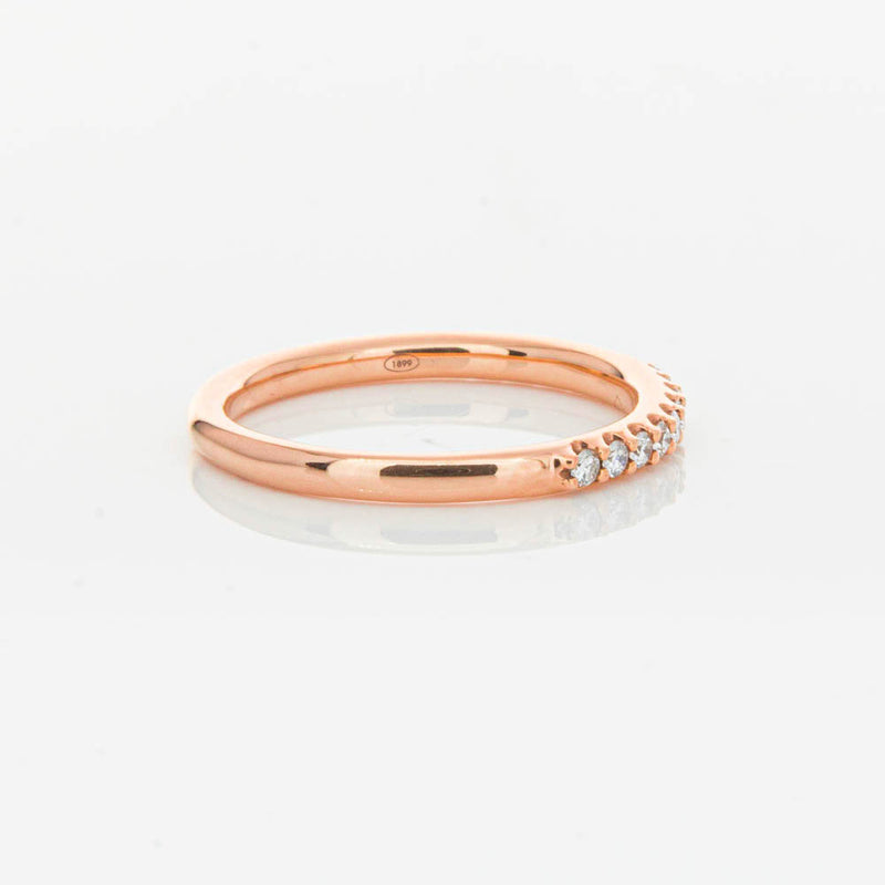 18ct Rose Gold .20ct Manhattan Diamond Band-Ring-Walker & Hall