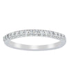 18ct White Gold .20ct Diamond Manhattan Band-Ring-Walker & Hall